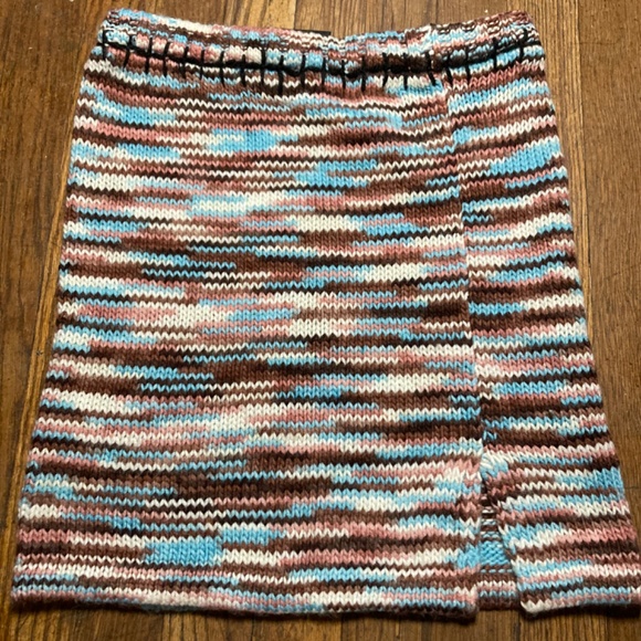 UO The Ragged Priest Data Mini sweater knit Skirt Multi Space Dye Medium - Picture 10 of 12